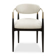 Moxie Dining Arm Chair - Black / White by Uttermost - View 1