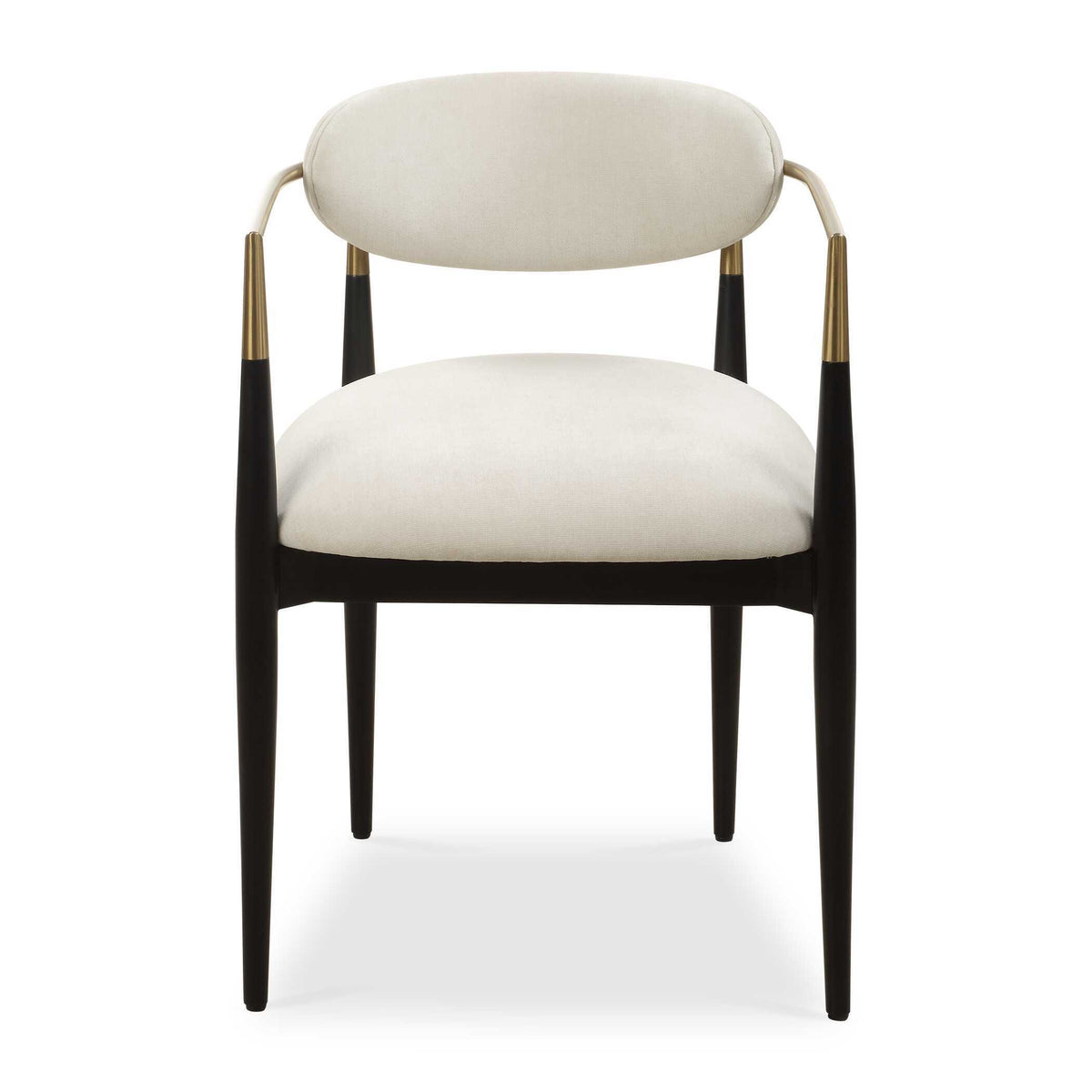 Moxie Dining Arm Chair - Black / White by Uttermost - View 1