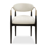 Moxie Dining Arm Chair - Black / White by Uttermost - View 1
