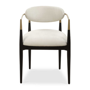 Moxie Dining Arm Chair - Black / White by Uttermost - View 1