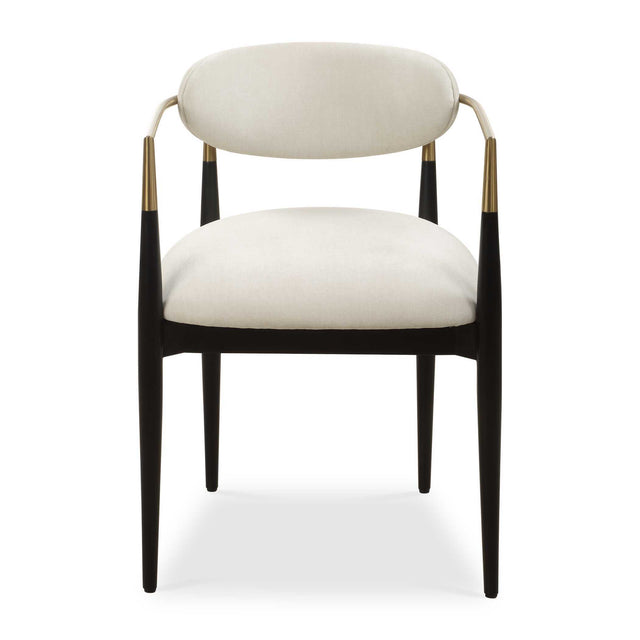 Moxie Dining Arm Chair - Black / White by Uttermost - View 1