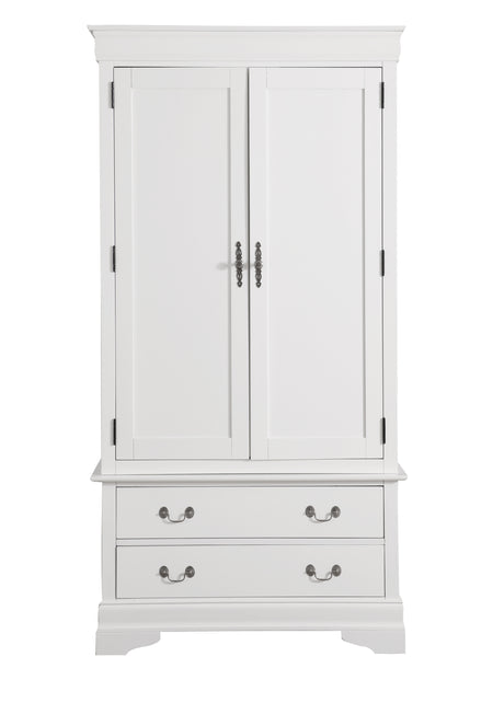 Louis Phillipe G3190-A Armoire , White - sold by Home Elegance USA