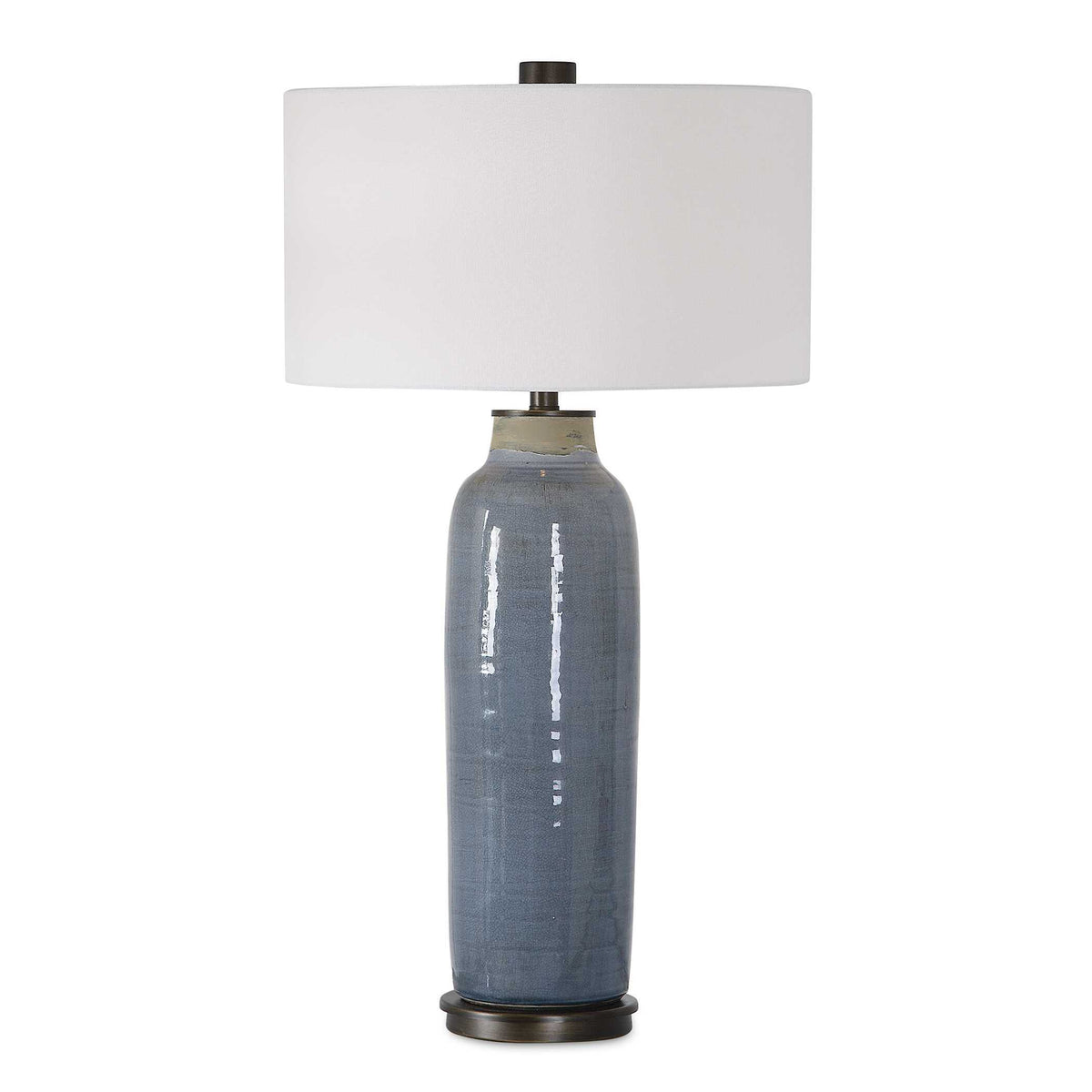 Vicente Slate Table Lamp - Blue / White by Uttermost - View 1