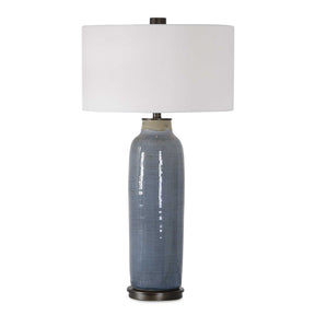 Vicente Slate Table Lamp - Blue / White by Uttermost - View 1