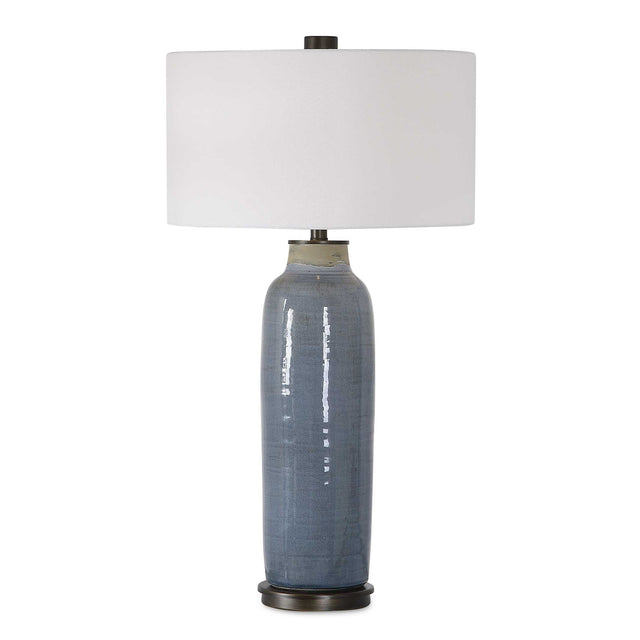 Vicente Slate Table Lamp - Blue / White by Uttermost - View 1
