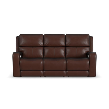 Oasis Power Reclining Sofa With Power Headrests, Lumbar, Heat & Massage - Truffle | Flexsteel