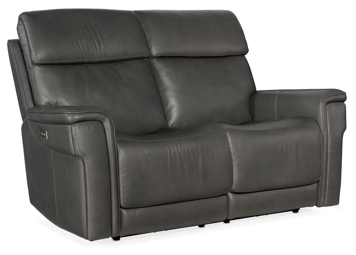 Lyra Zero Gravity Power Loveseat - Dark Gray by Hooker Furniture - View 1