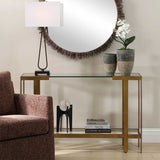 Kendrick Glass Console Table - Gold by Uttermost - View 5