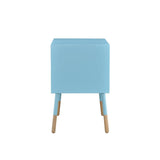 Acme - Sonria II Accent Table 84452 Light Blue & Natural Finish