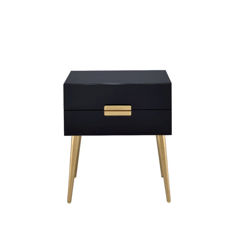 Denvor End Table 84495 Black & Gold Finish | Acme - 84495 - Home Elegance USA - 2