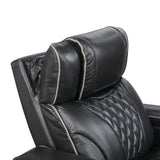 Apex Power Reclining Chair with Massage, Heat, LED Lights - Leather | Homelegance - Home Elegance USA