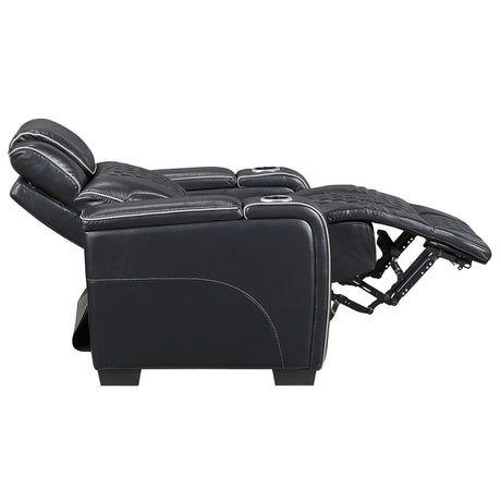 Apex Power Reclining Chair with Massage, Heat, LED Lights - Leather | Homelegance - sold by Home Elegance USA