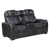 Apex Power Reclining Loveseat with Massage, Heat, LED and Console in Leather – Homelegance - Home Elegance USA