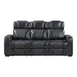 Apex Power Reclining Sofa with Massage, Heat, and LED Lights - Leather | Homelegance - sold by Home Elegance USA