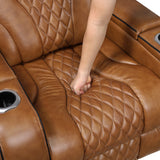 Apex Power Reclining Chair with Massage, Heat, LED Lights - Leather | Homelegance - Home Elegance USA