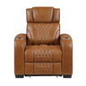 Apex Power Reclining Chair with Massage, Heat, LED Lights - Leather | Homelegance - Home Elegance USA