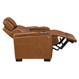 Apex Power Reclining Chair with Massage, Heat, LED Lights - Leather | Homelegance - Home Elegance USA