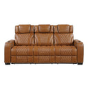 Apex Power Reclining Sofa with Massage, Heat, and LED Lights - Leather | Homelegance - sold by Home Elegance USA