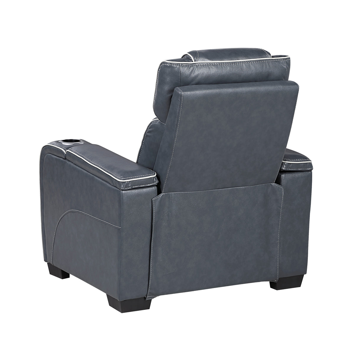 Apex Power Reclining Chair with Massage, Heat, LED Lights - Leather | Homelegance - Home Elegance USA