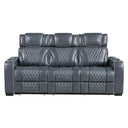 Apex Power Reclining Sofa with Massage, Heat, and LED Lights - Leather | Homelegance - sold by Home Elegance USA