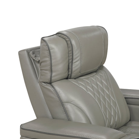 Apex Power Reclining Chair with Massage, Heat, LED Lights - Leather | Homelegance - sold by Home Elegance USA