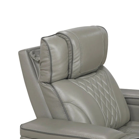 Apex Power Reclining Sofa with Massage, Heat, and LED Lights - Leather | Homelegance - sold by Home Elegance USA