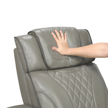 Apex Power Reclining Chair with Massage, Heat, LED Lights - Leather | Homelegance - sold by Home Elegance USA