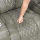 Apex Power Reclining Chair with Massage, Heat, LED Lights - Leather | Homelegance - Home Elegance USA