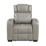 Apex Power Reclining Chair with Massage, Heat, LED Lights - Leather | Homelegance - Home Elegance USA