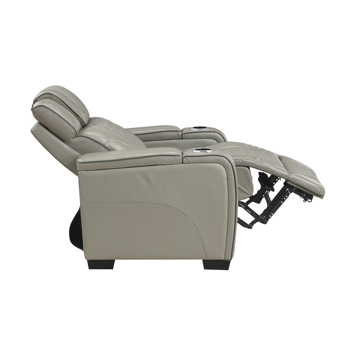 Apex Power Reclining Chair with Massage, Heat, LED Lights - Leather | Homelegance - Home Elegance USA