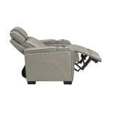 Apex Power Reclining Chair with Massage, Heat, LED Lights - Leather | Homelegance - Home Elegance USA
