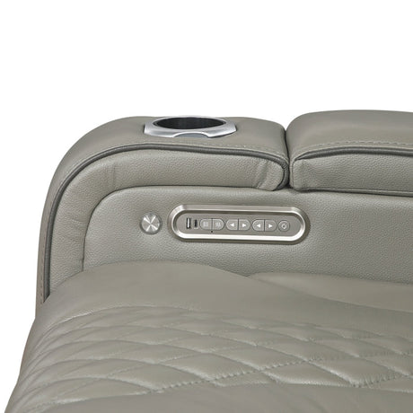 Apex Power Reclining Sofa with Massage, Heat, and LED Lights - Leather | Homelegance - sold by Home Elegance USA