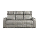Apex Power Reclining Sofa with Massage, Heat, and LED Lights - Leather | Homelegance - sold by Home Elegance USA