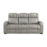 Apex Power Reclining Sofa with Massage, Heat, and LED Lights | Homelegance