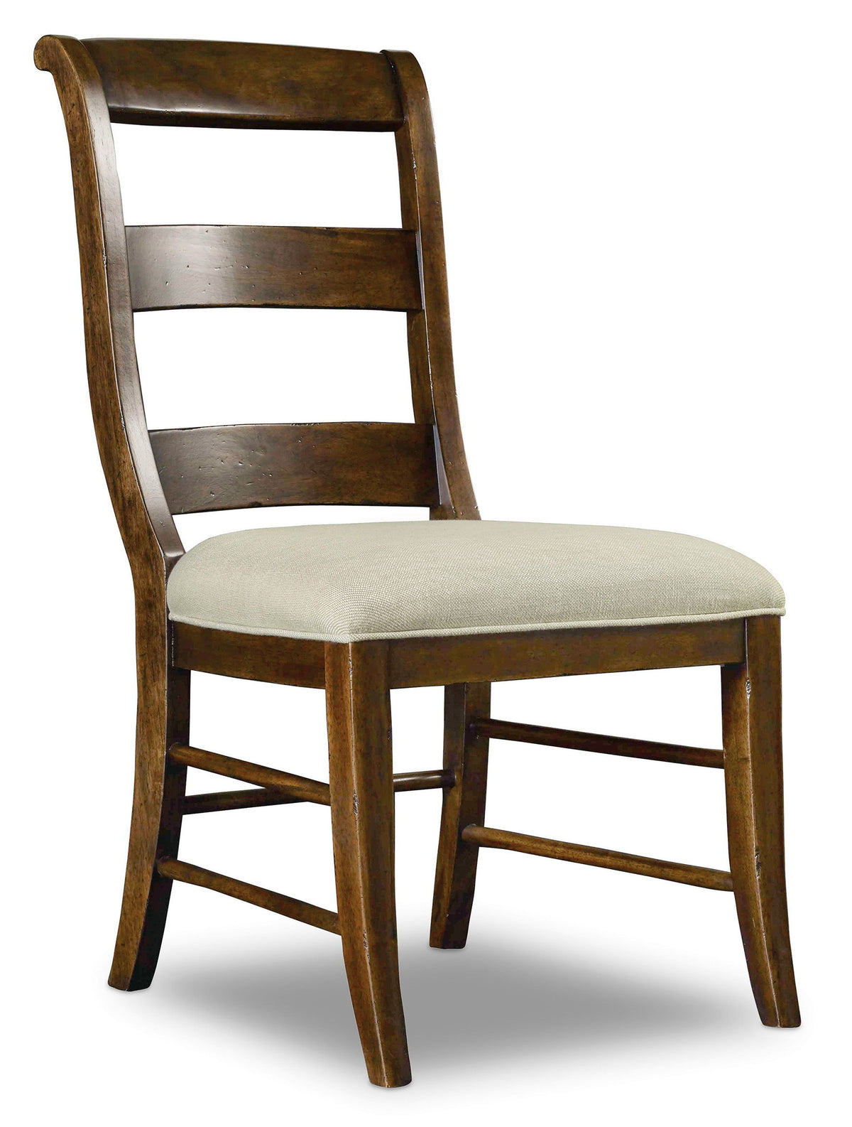 Archivist Ladderback Side Chair - Beige / Dark Brown by Hooker Furniture - View 1