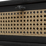 Coast Rattan Side Table Black / Woodtone - Black / Light Brown by Uttermost - View 4