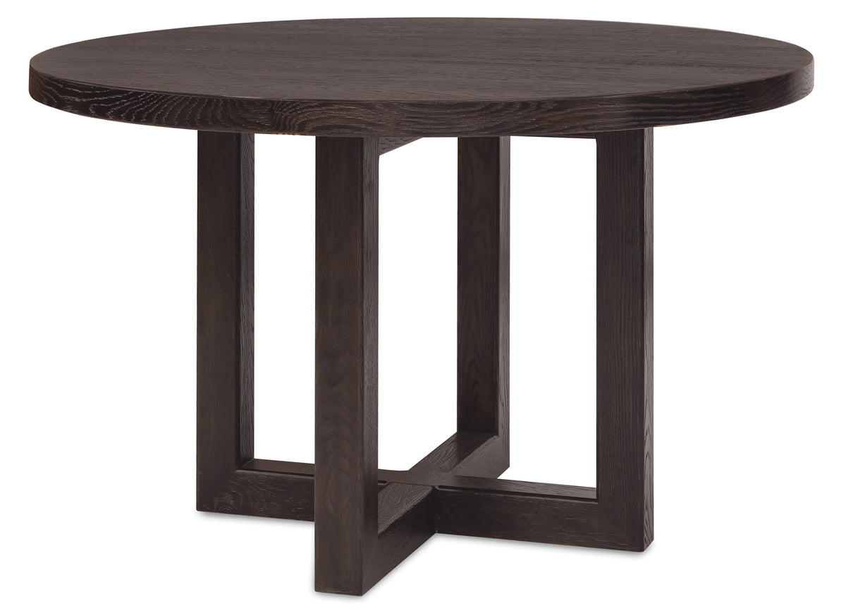 Driftwood 48" Round Dining Table Burnt Timber - Black by Hooker Furniture - View 1