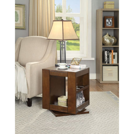 Acme - Pisanio End Table 84522 Espresso Finish