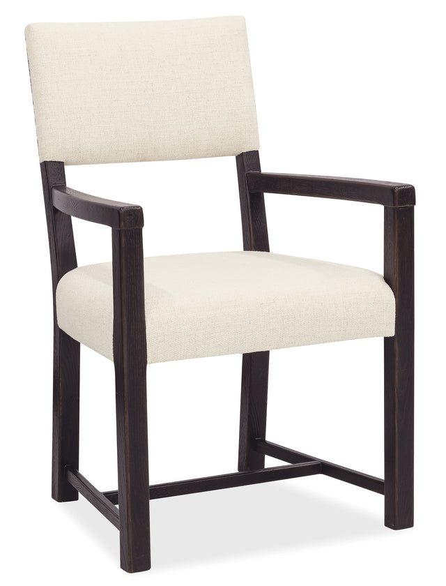 Driftwood Upholstered Arm Chair (Set of 2) Burnt Timber / Beige - Black / Beige by Hooker Furniture - View 1