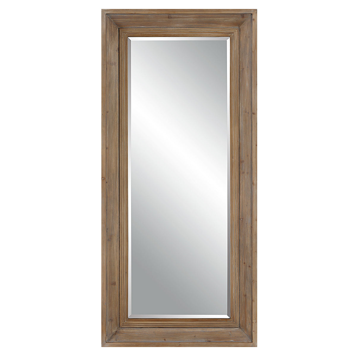 Missoula Large Natural Wood Mirror - Dark Brown by Uttermost - View 1