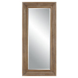 Missoula Large Natural Wood Mirror - Dark Brown by Uttermost - View 1