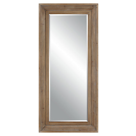 Missoula Large Natural Wood Mirror - Dark Brown by Uttermost - View 1