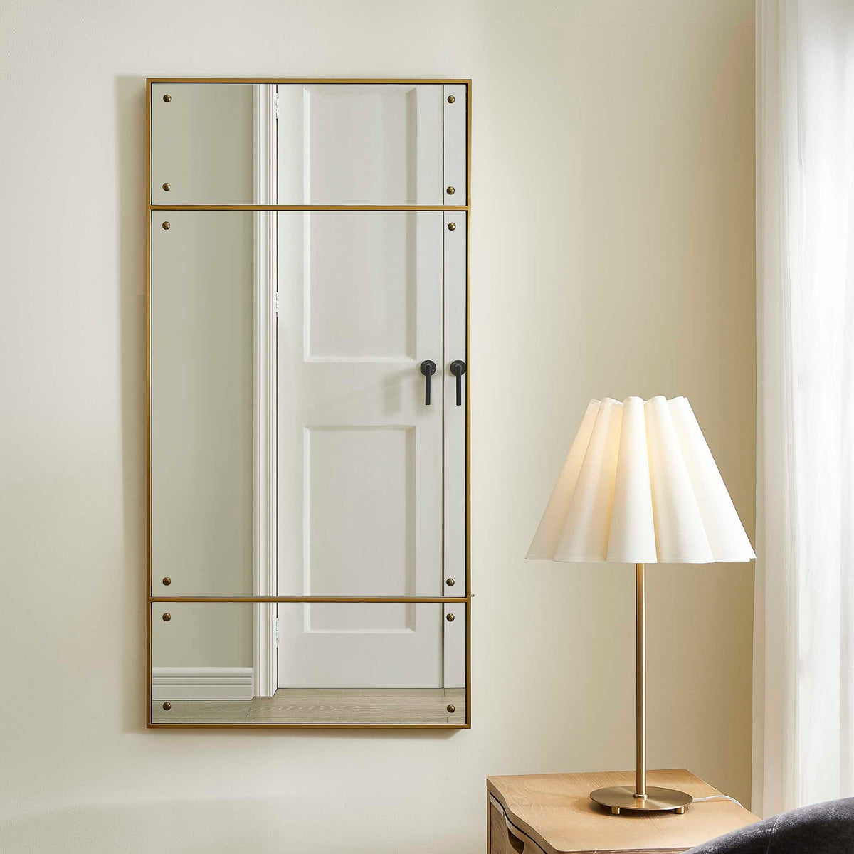 Wrenton Rectangular Mirror Brass - Gold by Uttermost - View 2