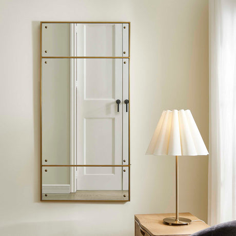 Wrenton Rectangular Mirror Brass - Gold by Uttermost - View 2
