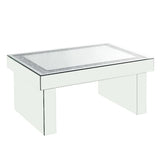 Acme - Noralie Coffee Table 84700 Mirrored & Faux Diamonds