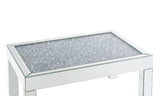 Acme - Noralie Coffee Table 84705 Mirrored & Faux Diamonds