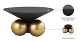 Naples 3 Piece Occasional Table Set In Brushed Brass - 265-3Set | Meridian - sold by Home Elegance USA