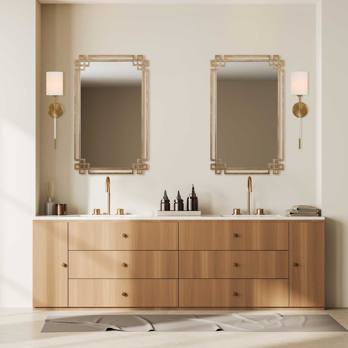 Devoll Mirror - Gold by Uttermost - View 2
