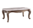 Acme - Jayceon Coffee Table 84865 Marble Top & Champagne Finish