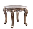 Acme - Jayceon End Table 84867 Marble Top & Champagne Finish
